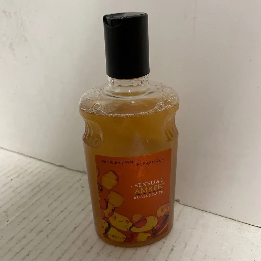 Bath Body Work Pleasures SENSUAL AMBER Bubble Bath